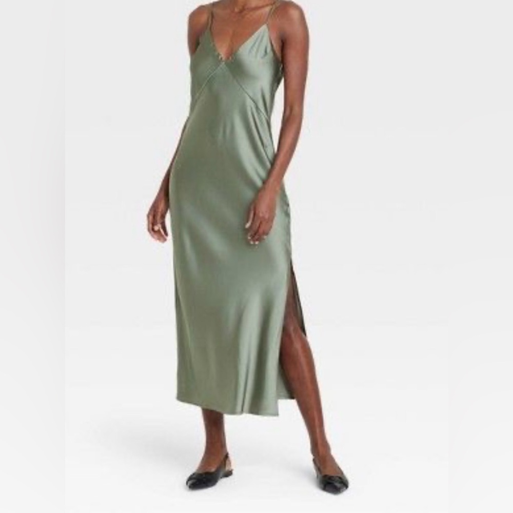 27 A New Day Olive Green Dress